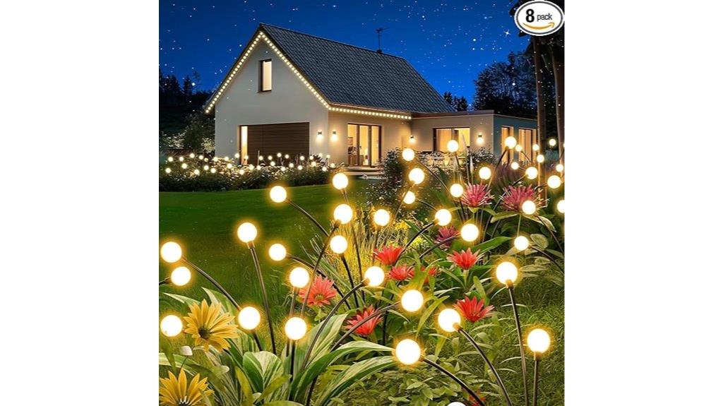 outdoor waterproof solar firefly lights