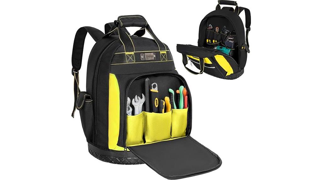 padded strap tool backpack