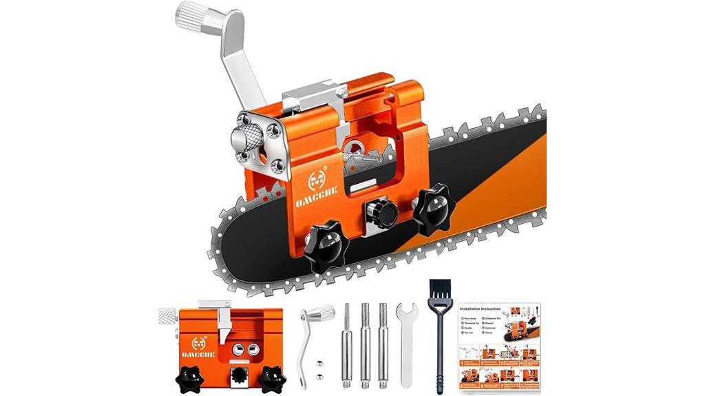 portable chain saw sharpener