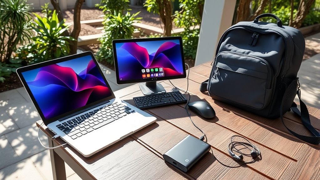 portable ergonomic mobile workspace