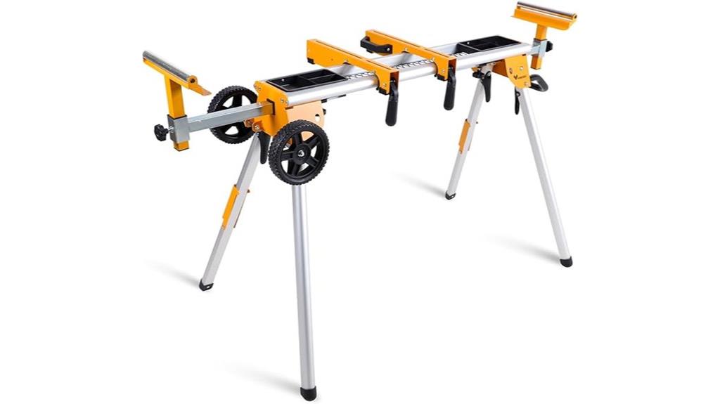 portable wheel miter stand