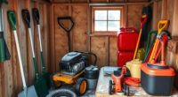 prepare clean store equipment