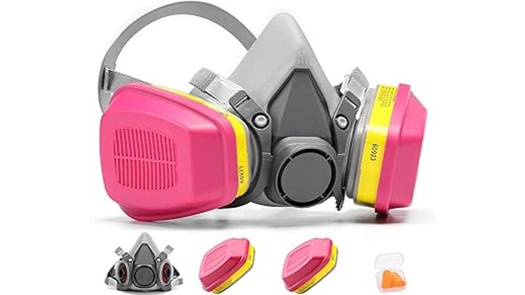 protective mask with glasses