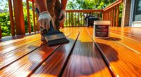 protective wood deck finish