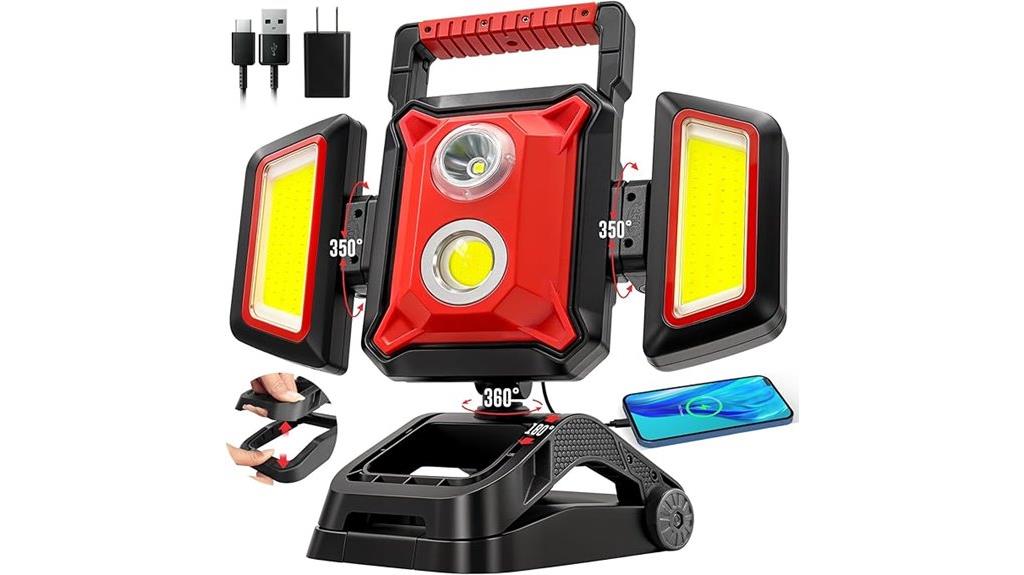 rechargeable 40w rotatable work light