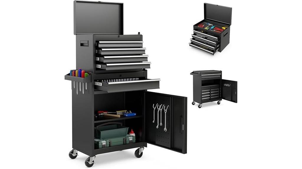 rolling tool chest with drawers
