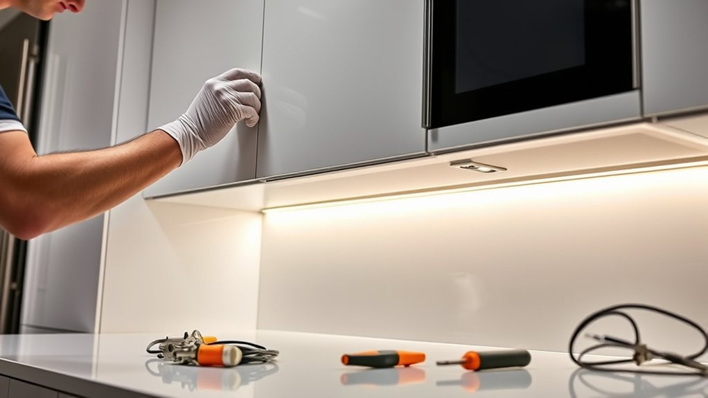 safe and stylish kitchen lighting