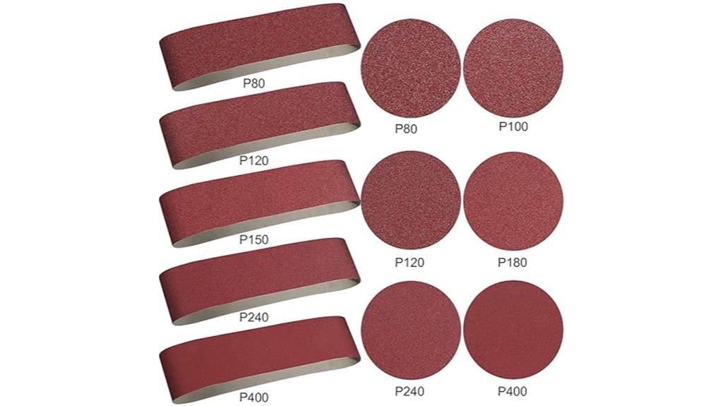 sanding belts and discs set