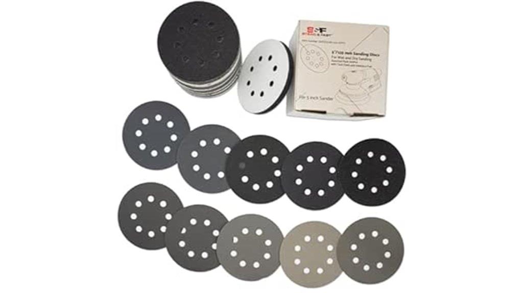 set of 100 sanding discs