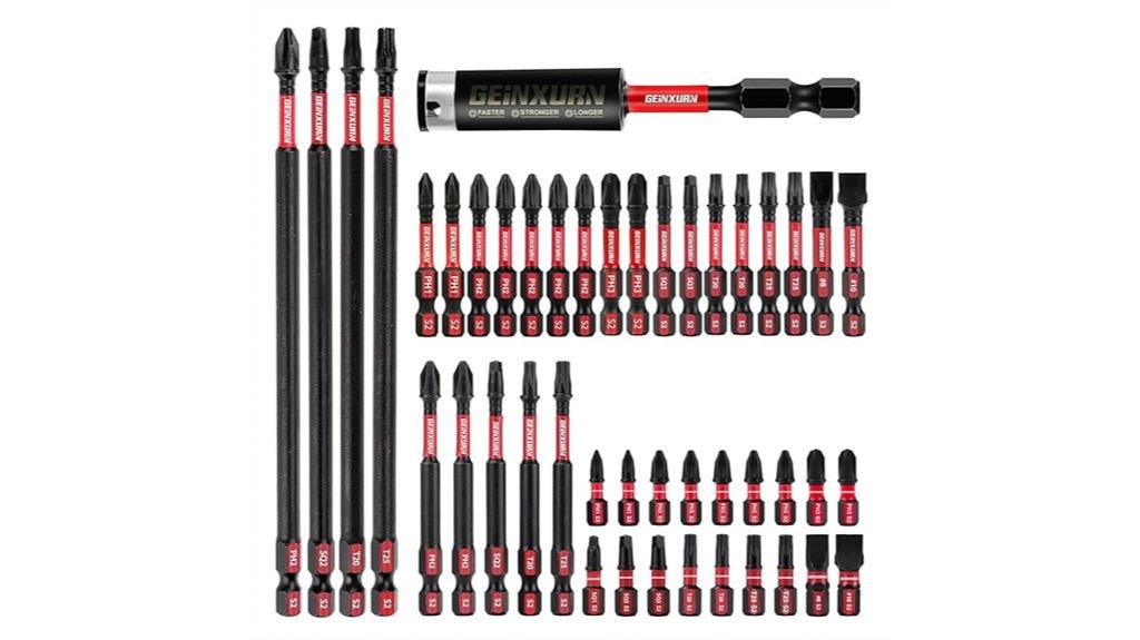 set of 45 magnetic driver bits