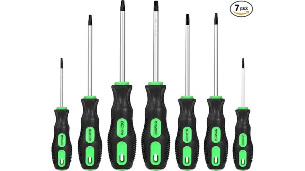 seven piece magnetic torx set