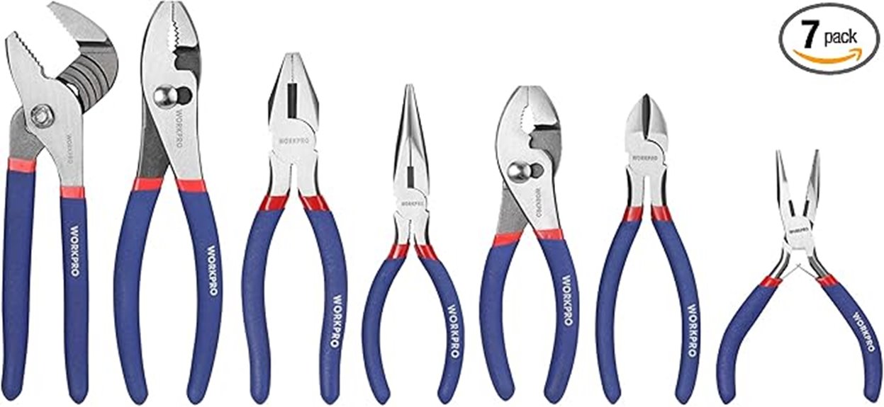 seven piece pliers set