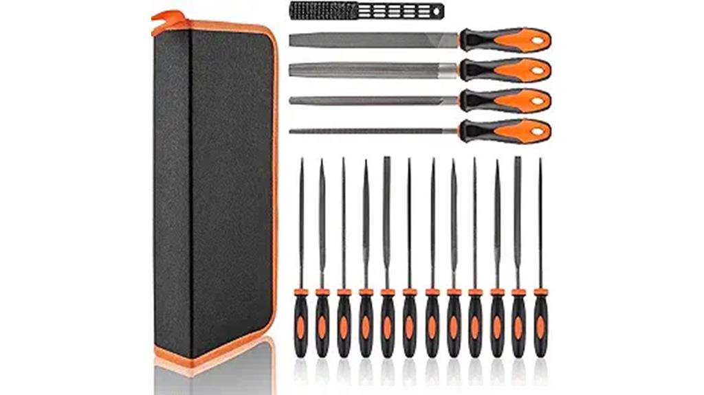 seventeen metal files set