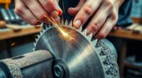 sharpen power tool blades