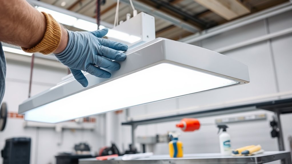 shop lighting maintenance tips