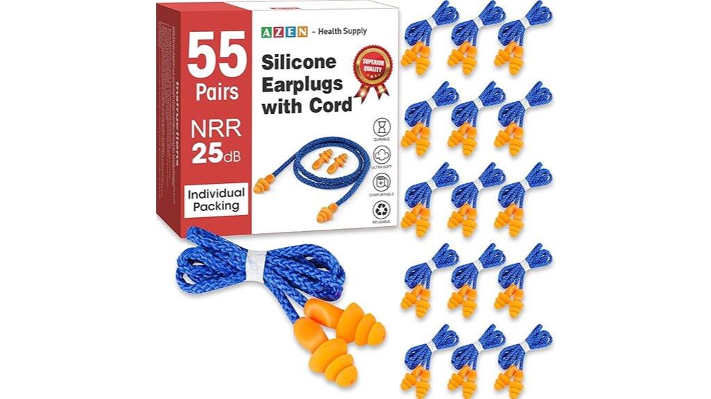silicone ear plugs pack