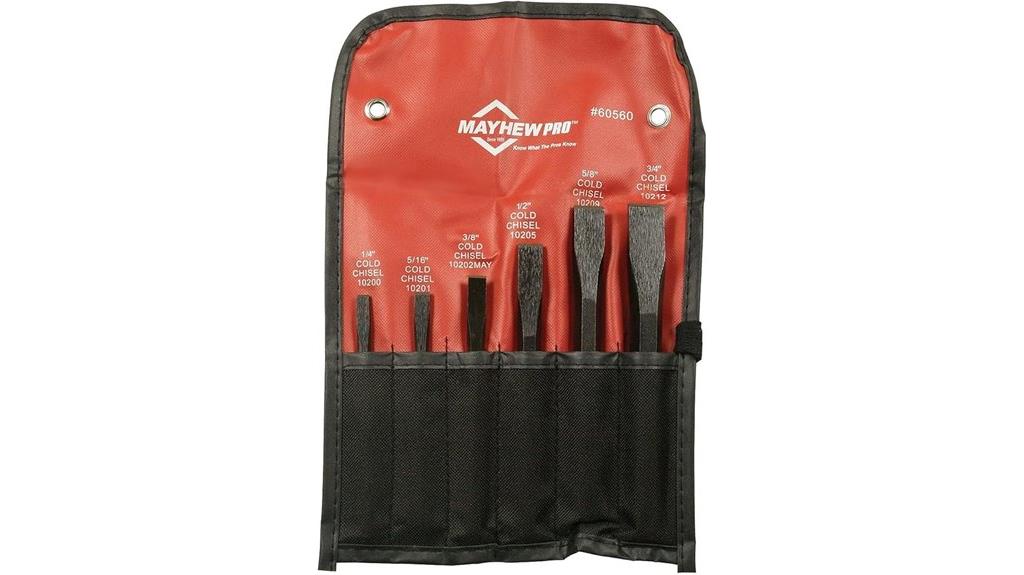 six piece chisel set