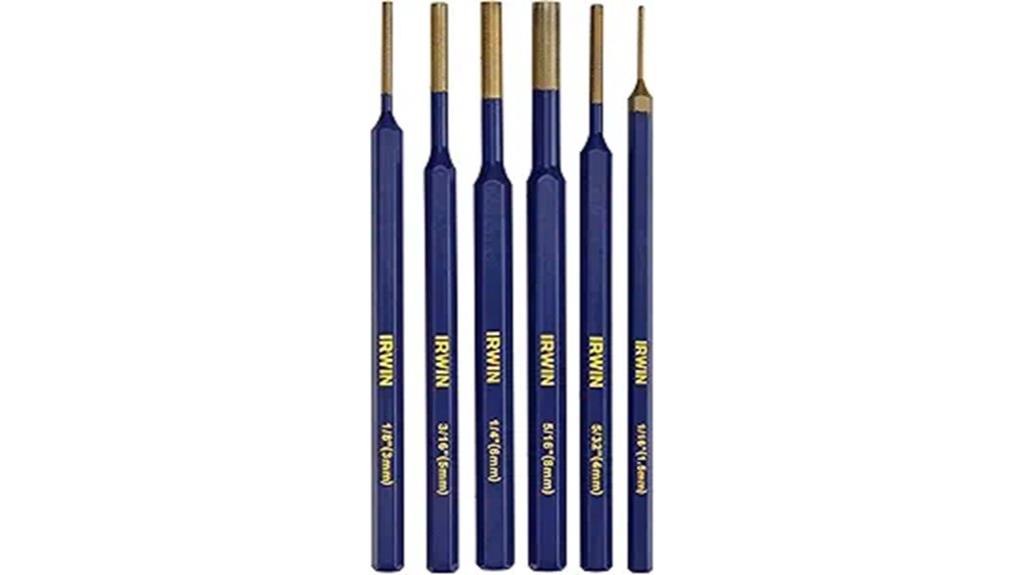 six piece irwin punch set