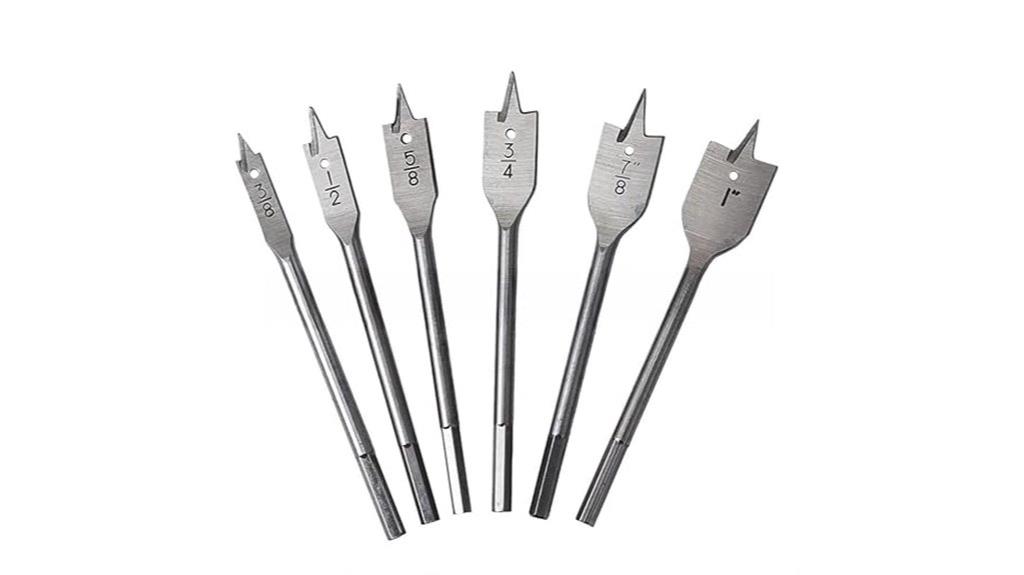 six piece spade bits