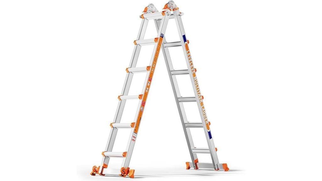 six step extension ladder