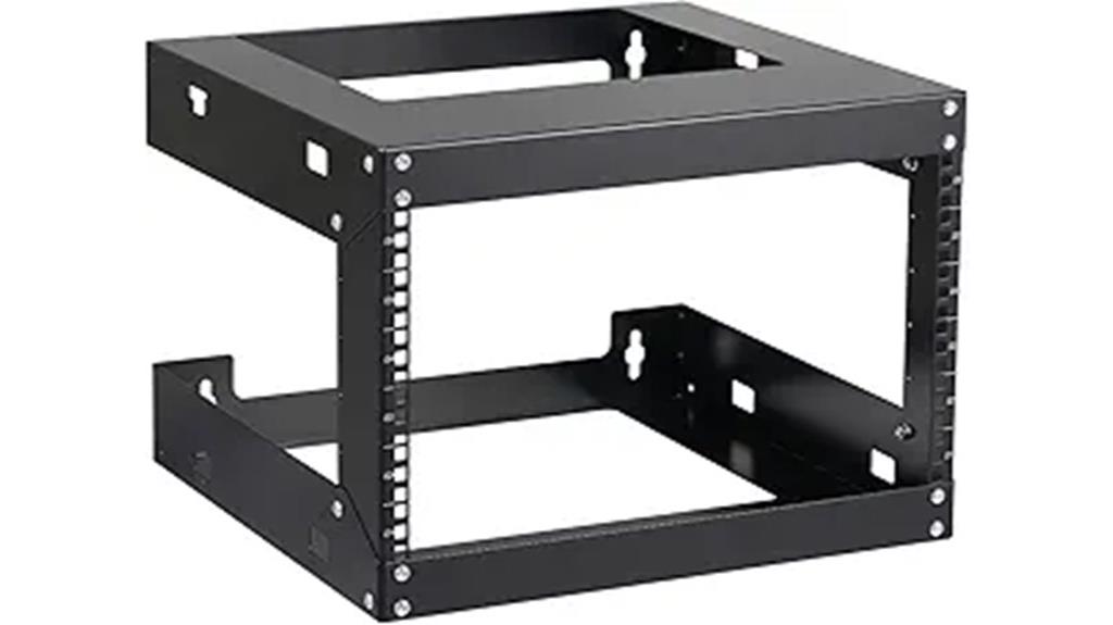 six unit wall mount rack