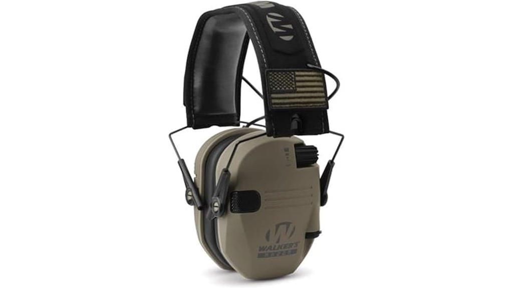 slim electronic earmuff protection