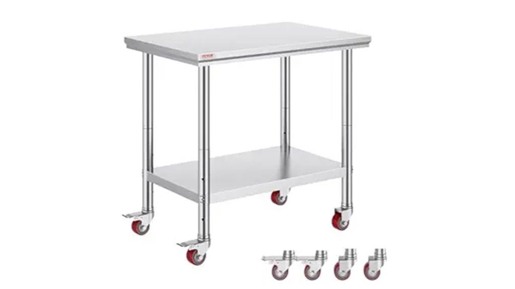 stainless steel work table