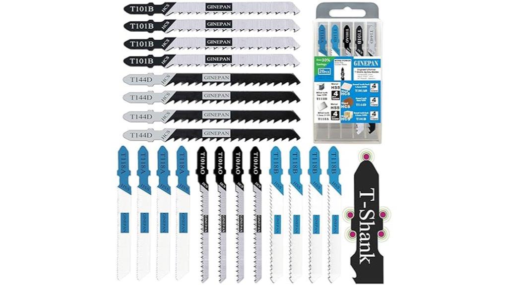 t shank jigsaw blades set