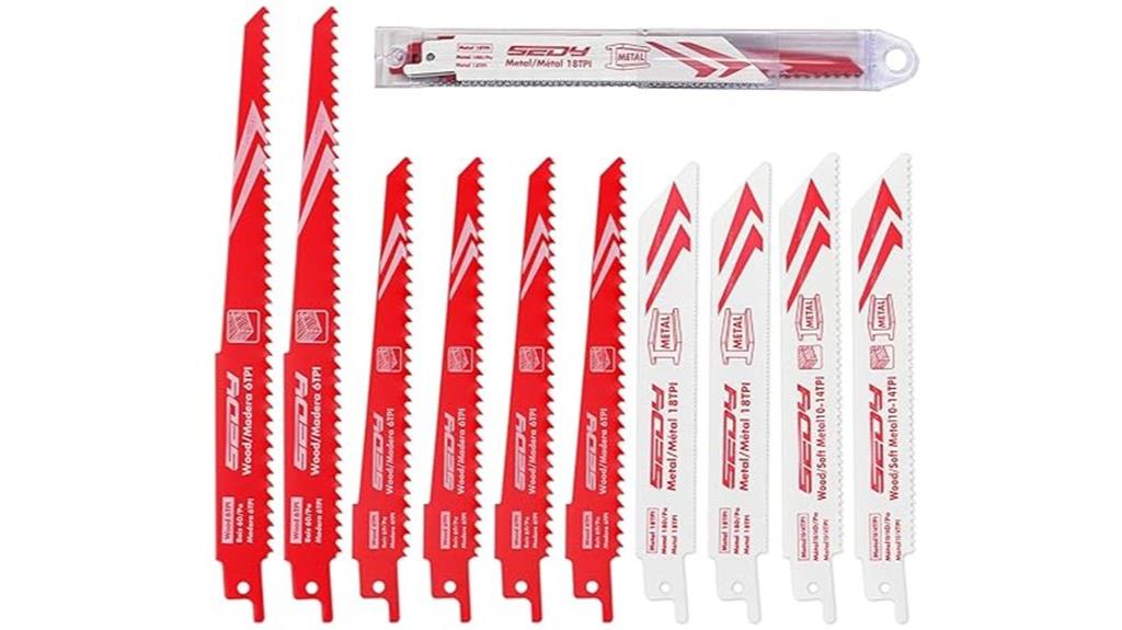 ten blade reciprocating set