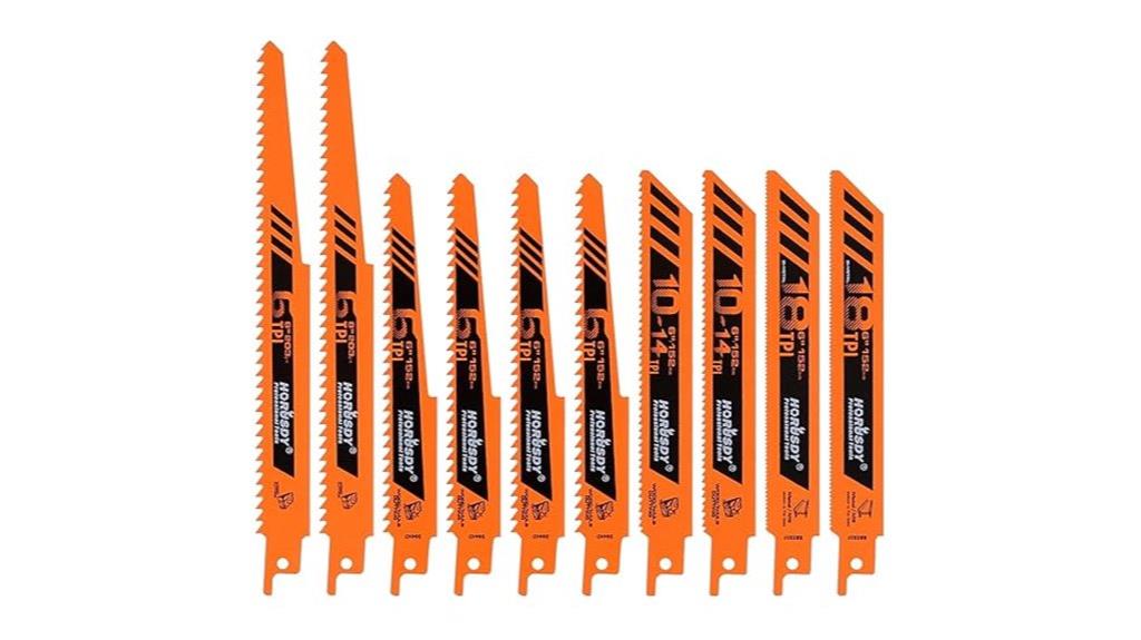 ten saw blades set