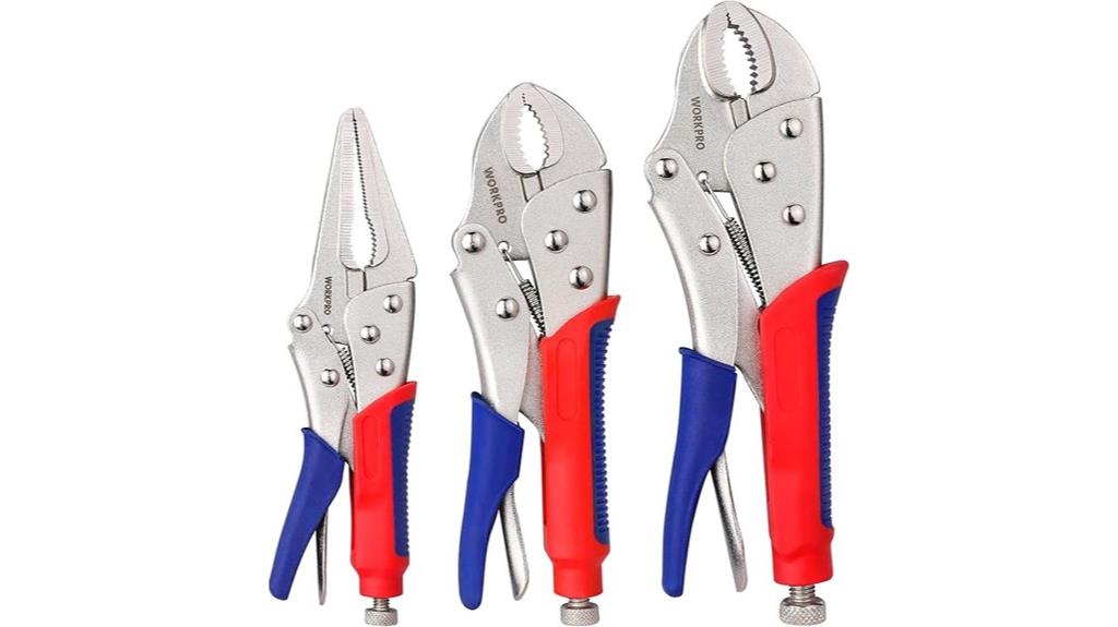 three piece locking pliers