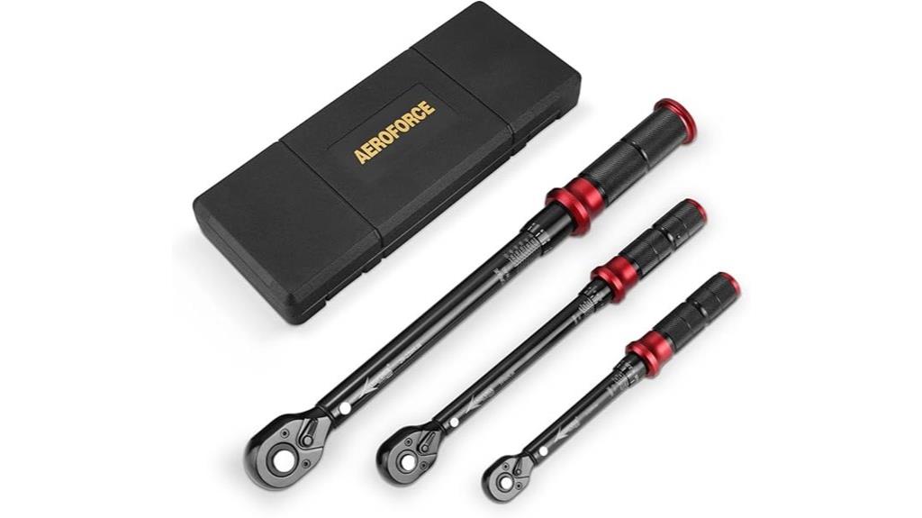 three piece torque wrench set