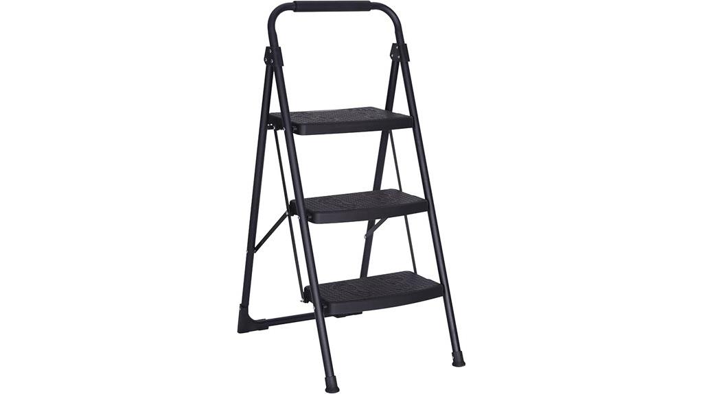 three step folding ladder