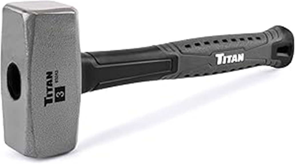 titan 3lb fiberglass hammer