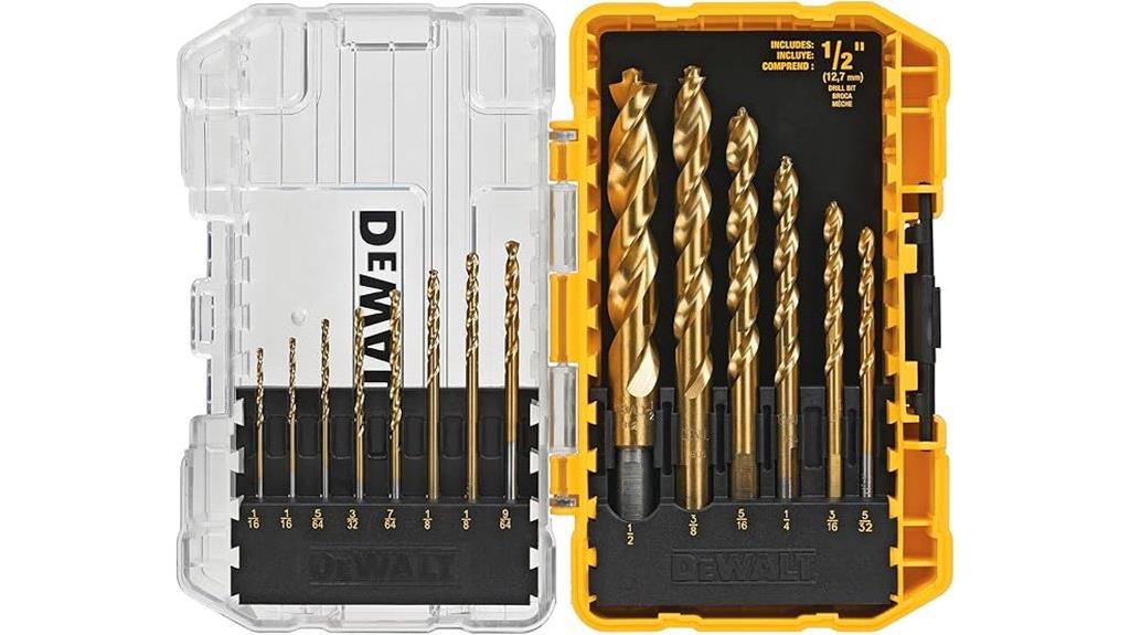 titanium coated 14 piece drill