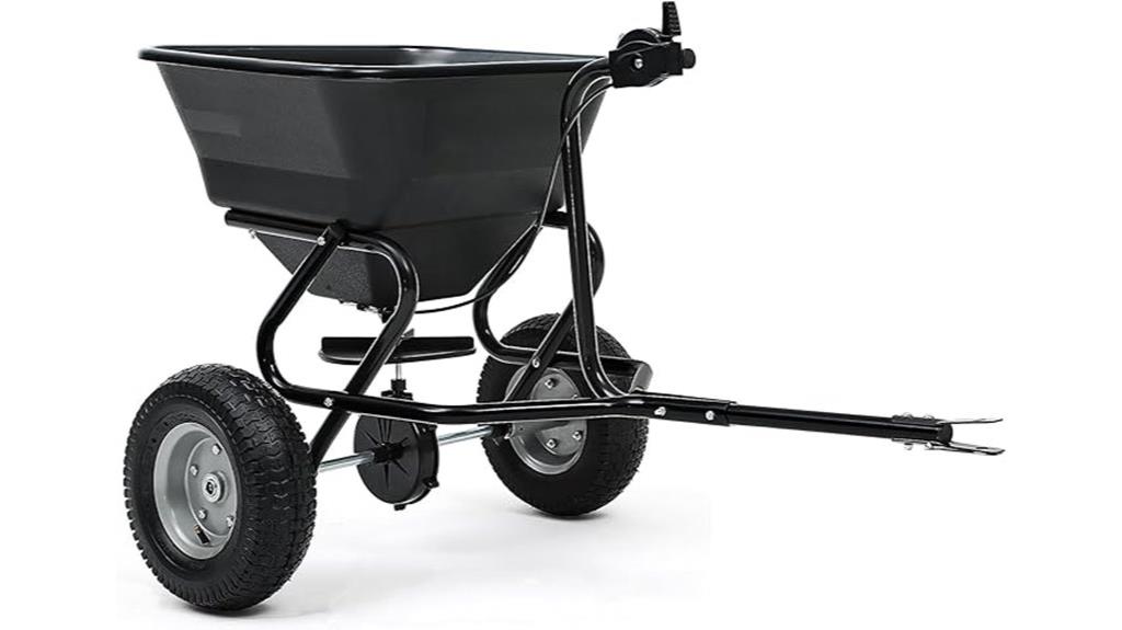 tow behind lawn spreader