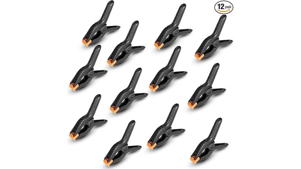 twelve 3 5 inch spring clamps