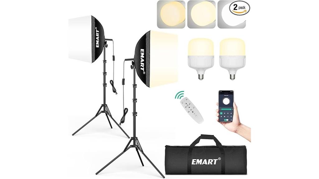 two pack photography softboxes