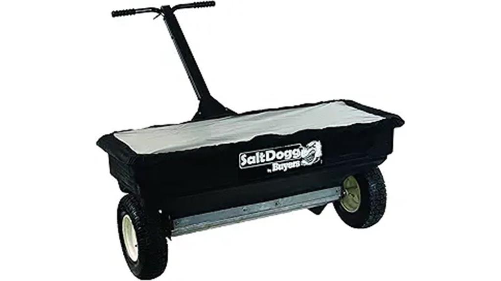 walk behind salt spreader