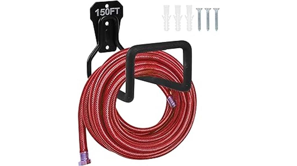 wall mounted metal hose holder