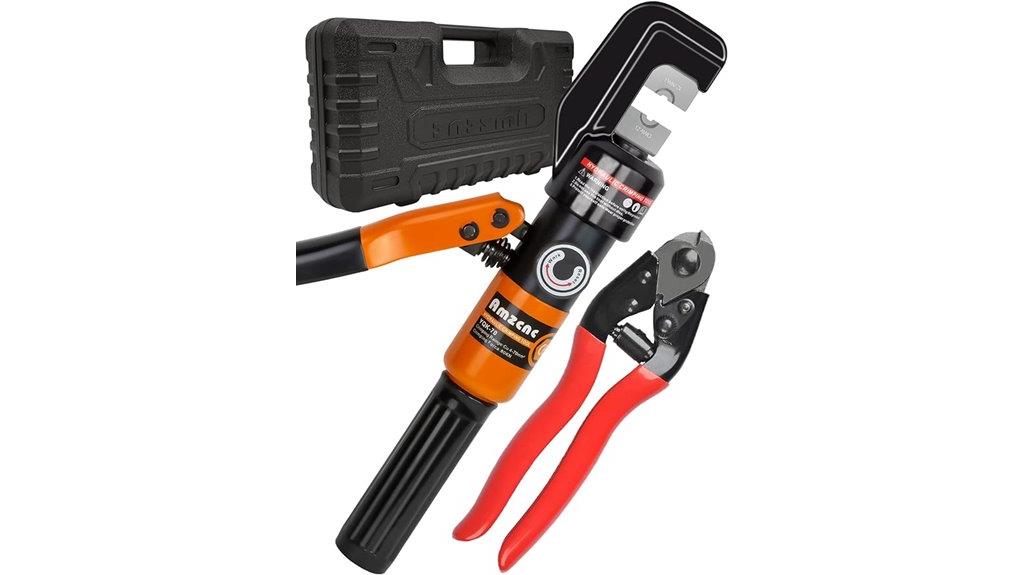 wire rope crimping tool