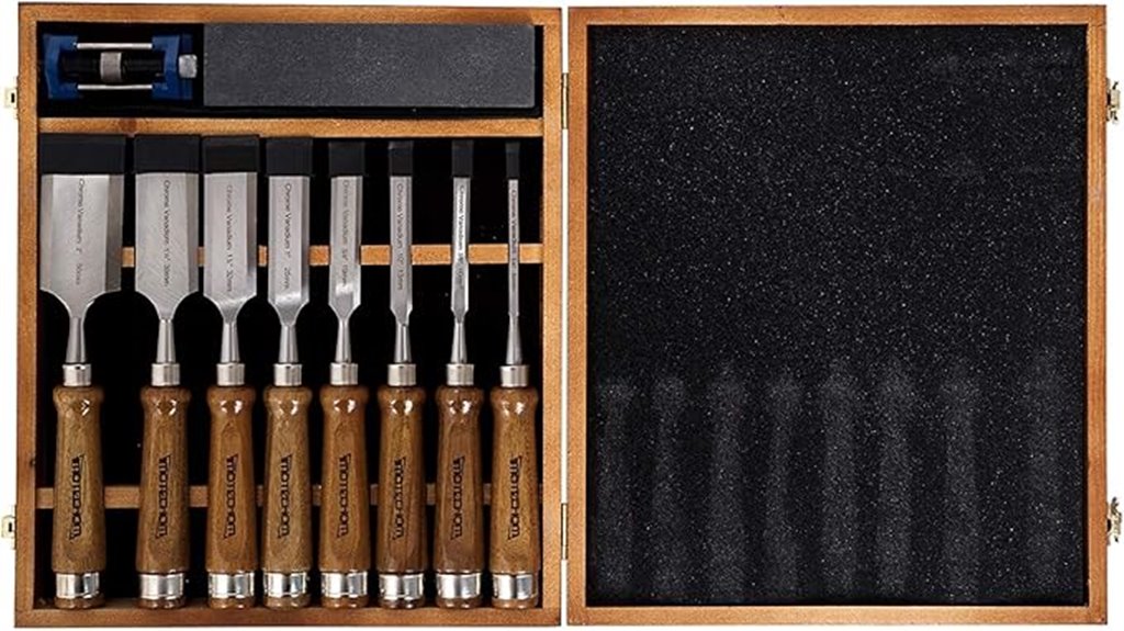 wood chisel set box