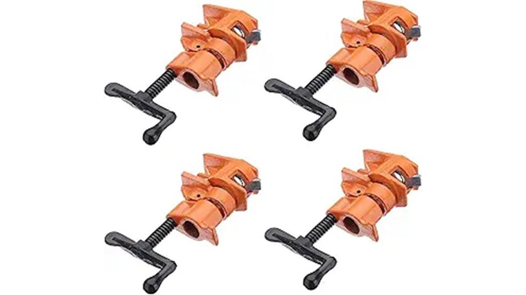 wood pipe clamp set