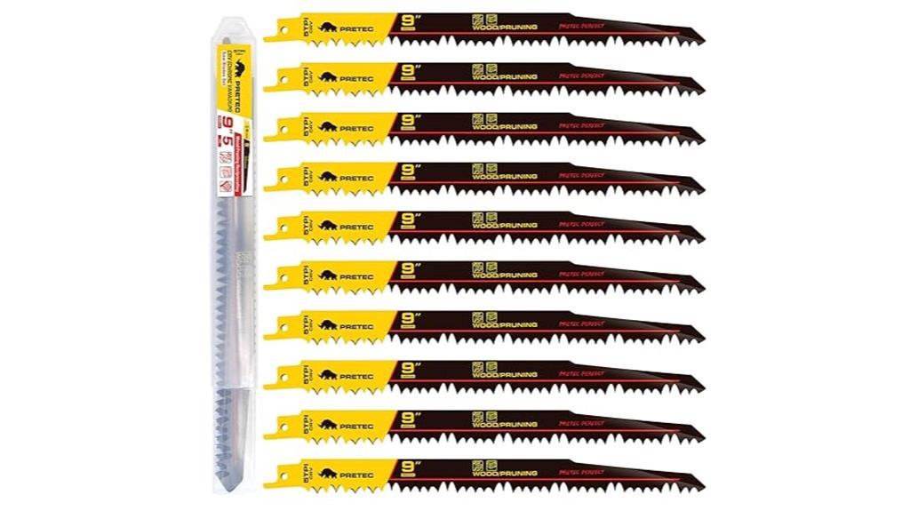 wood pruning reciprocating blades