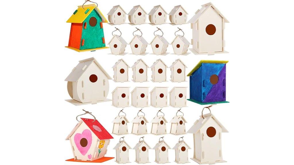 wooden bird house kit