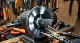 bench grinder sharpening setup