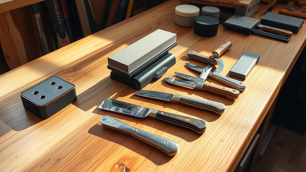 blade and chisel sharpening station
