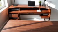 built in storage home desk