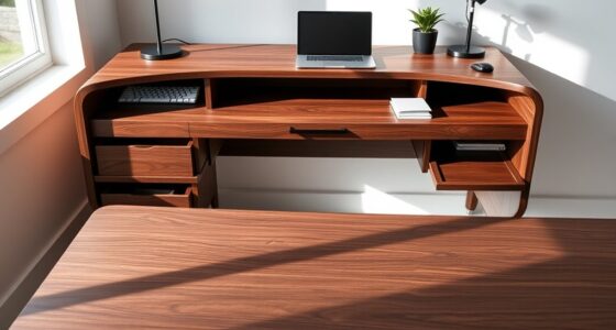 built in storage home desk