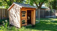constructing backyard chicken coop